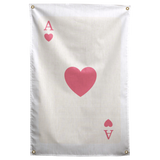 Ace of Hearts Wall Flag