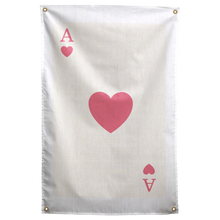 Ace of Hearts Wall Flag
