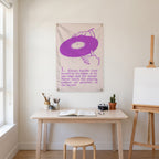 How to Handle a Record Wall Flag in the art corner room mockup.
