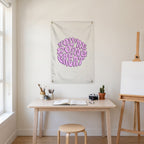 You're Doing Great Wall Flag in the art corner room mockup.